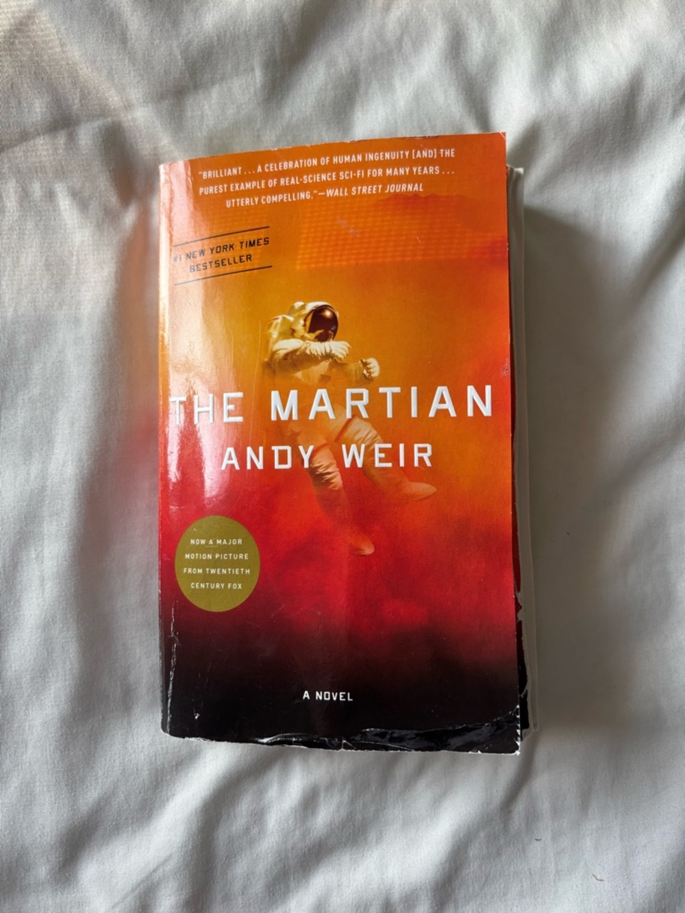 The Martian by Andy Weir - Orange Red Gradient Paperback